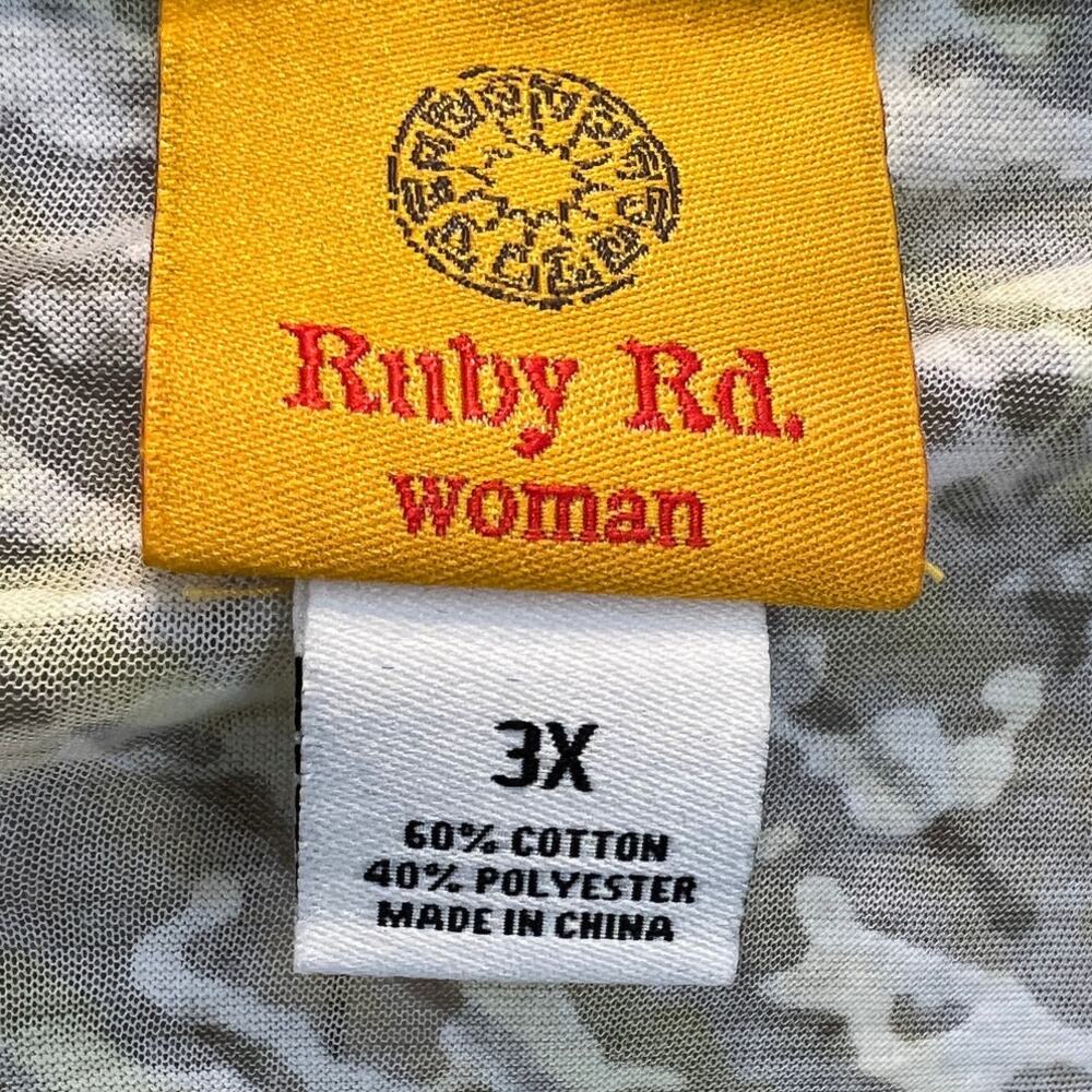 Ruby Rd. Layered Top Womens Size 3x Multicolor Pr… - image 7